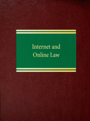 cover image of Internet and Online Law